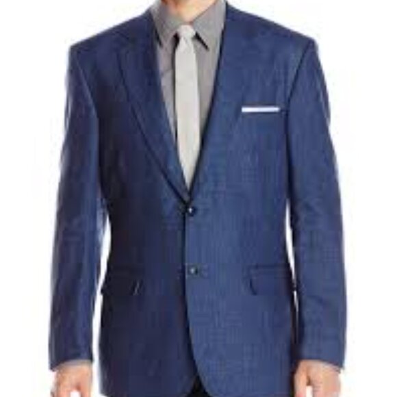 Kroon Men's Jack Aim Classic Fit Linen Active Inspired Movement (AIM) Suit Coat - Picture 1 of 2